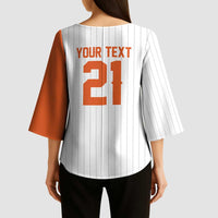 Custom Dripping Baseball Netherlands Kimono Sleeve Blouse