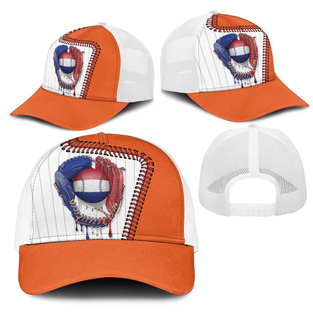 Dripping Baseball Netherlands Mesh Trucker Cap