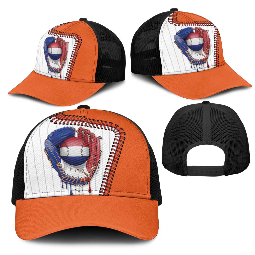 Dripping Baseball Netherlands Mesh Trucker Cap