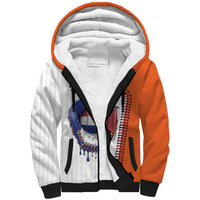 Custom Dripping Baseball Netherlands Sherpa Hoodie