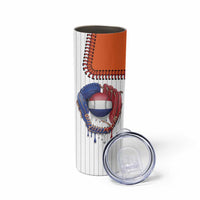 Custom Dripping Baseball Netherlands Skinny Tumbler