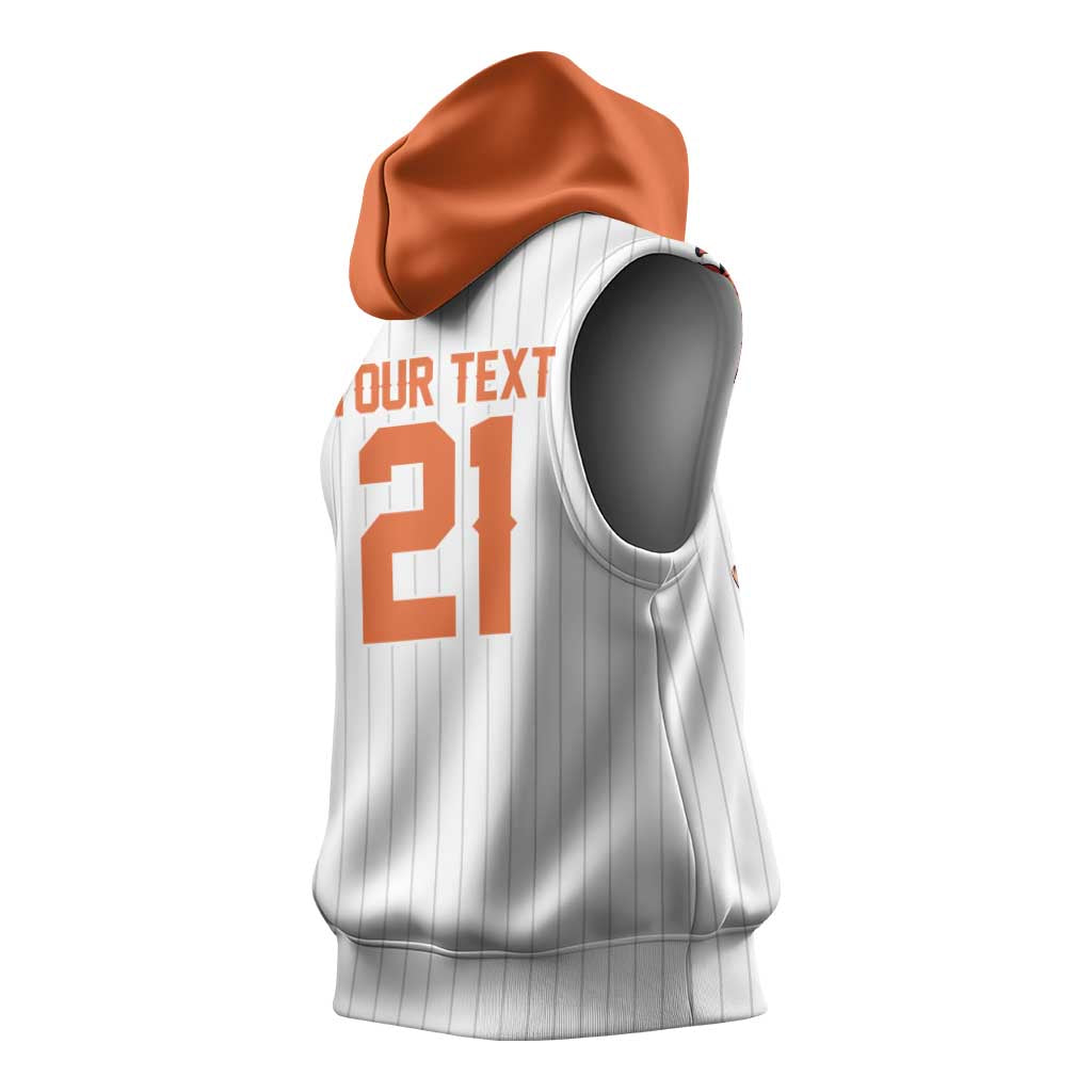 Custom Dripping Baseball Netherlands Sleeveless Hoodie