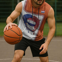 Custom Dripping Baseball Netherlands Sleeveless Hoodie