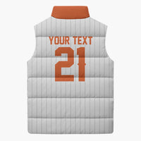 Custom Dripping Baseball Netherlands Sleeveless Puffer Jacket