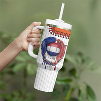 Custom Dripping Baseball Netherlands Tumbler With Handle