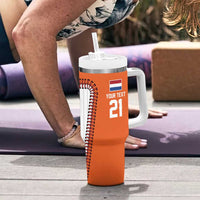 Custom Dripping Baseball Netherlands Tumbler With Handle
