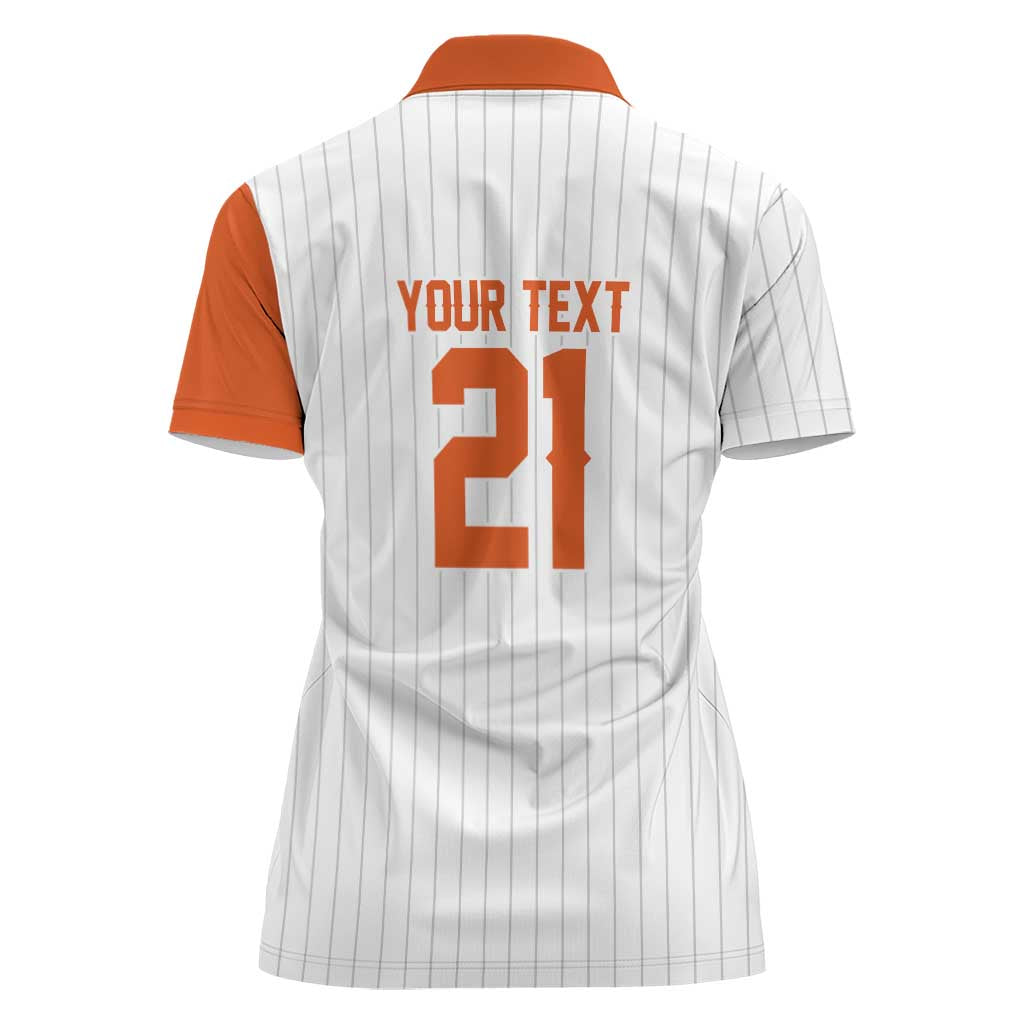 Custom Dripping Baseball Netherlands Women Polo Shirt