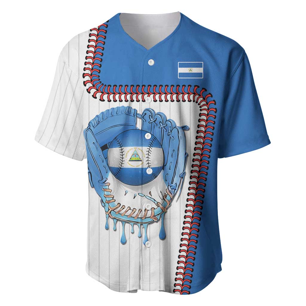 Custom Dripping Baseball Nicaragua Baseball Jersey