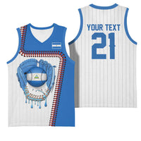 Custom Dripping Baseball Nicaragua Basketball Jersey