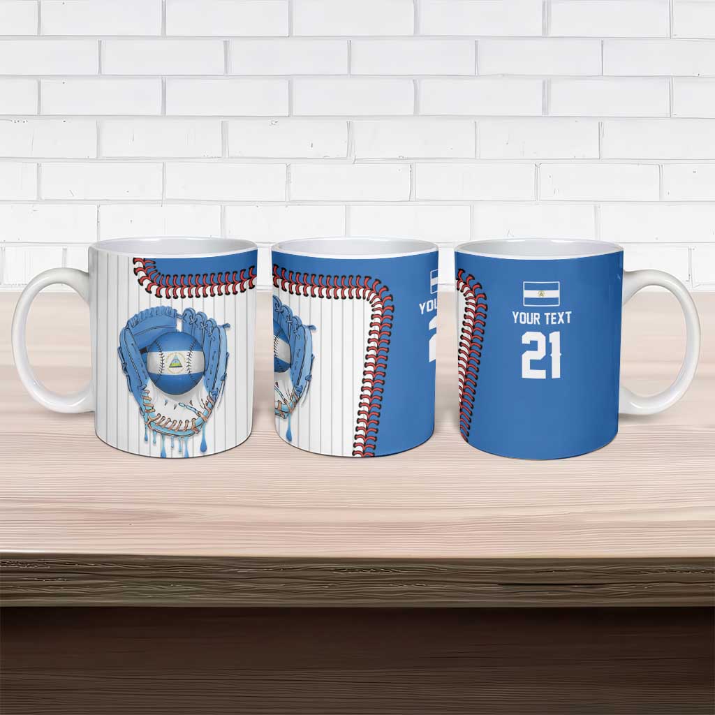 Custom Dripping Baseball Nicaragua Ceramic Mug
