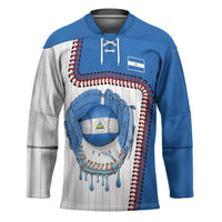 Custom Dripping Baseball Nicaragua Hockey Jersey