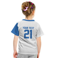 Custom Dripping Baseball Nicaragua Kid T Shirt