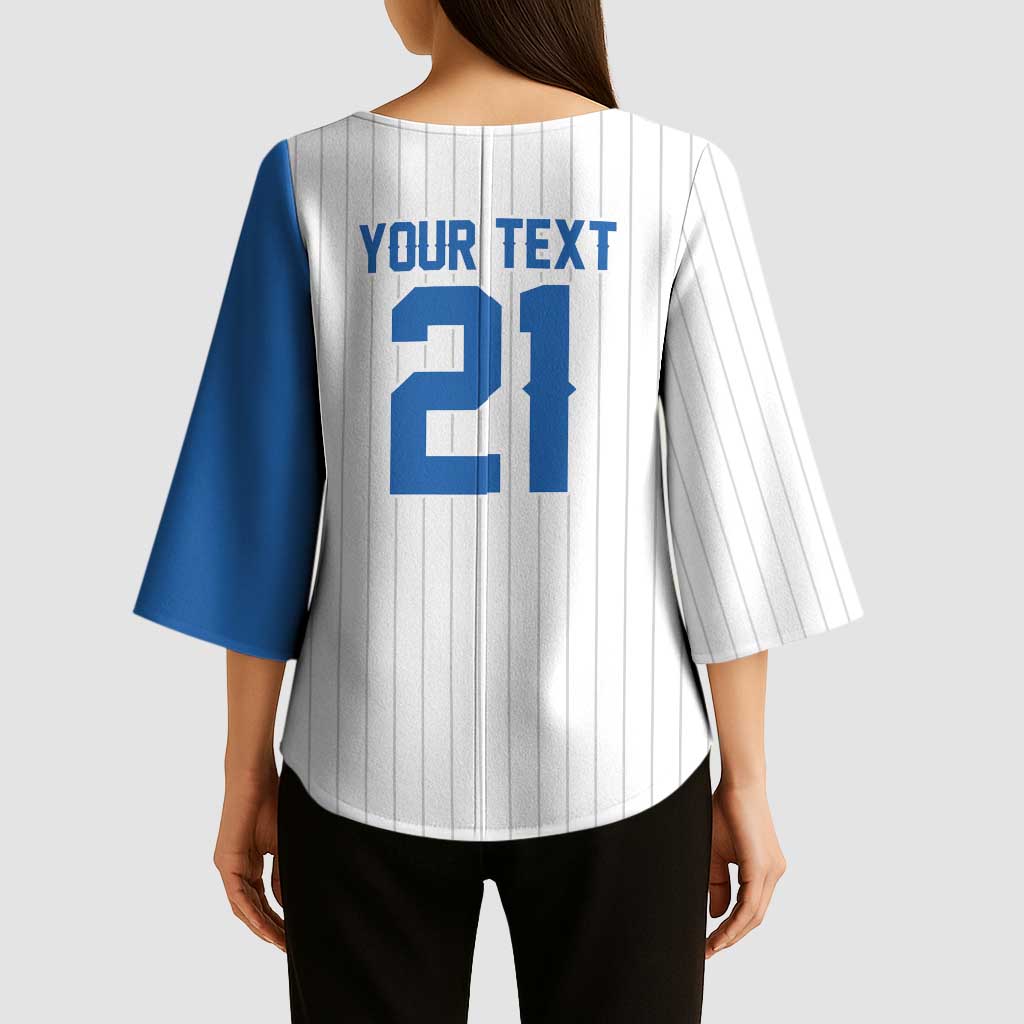 Custom Dripping Baseball Nicaragua Kimono Sleeve Blouse