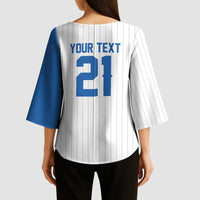 Custom Dripping Baseball Nicaragua Kimono Sleeve Blouse