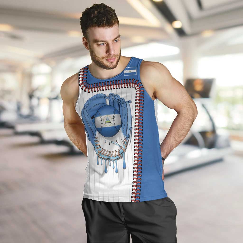Custom Dripping Baseball Nicaragua Men Tank Top