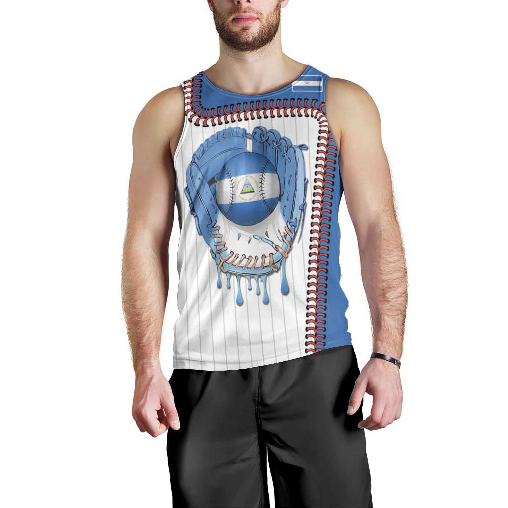 Custom Dripping Baseball Nicaragua Men Tank Top