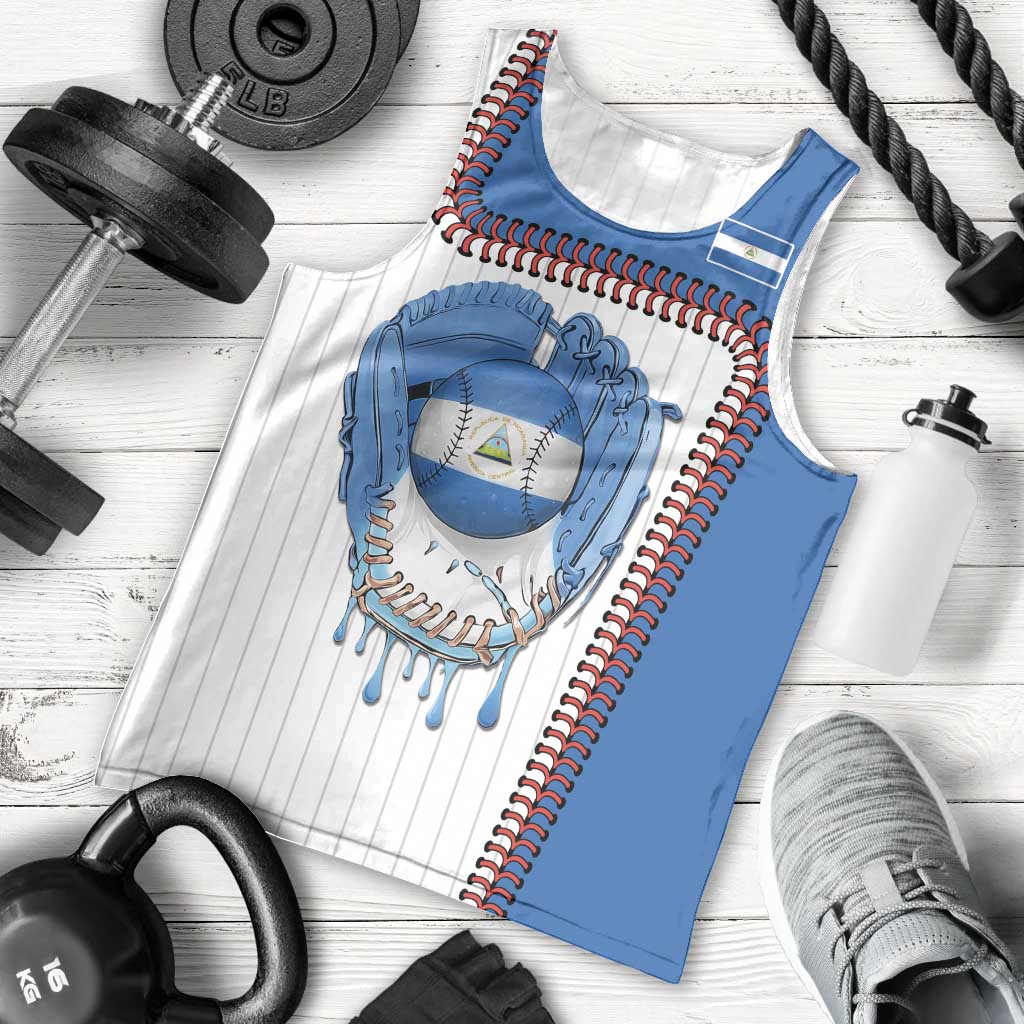 Custom Dripping Baseball Nicaragua Men Tank Top