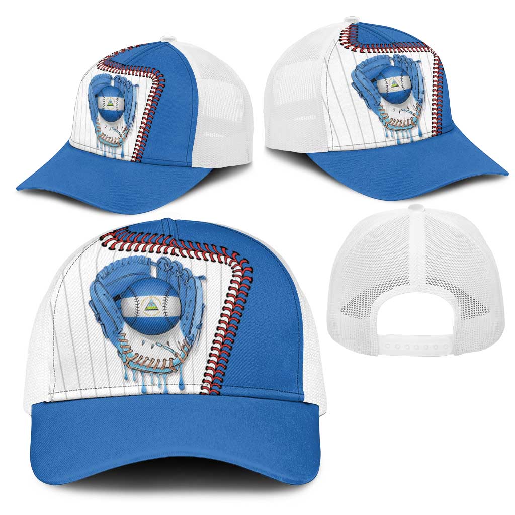 Dripping Baseball Nicaragua Mesh Trucker Cap