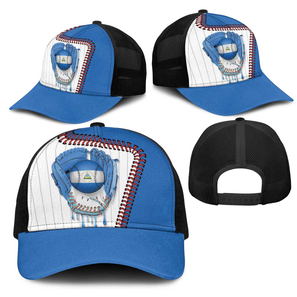 Dripping Baseball Nicaragua Mesh Trucker Cap