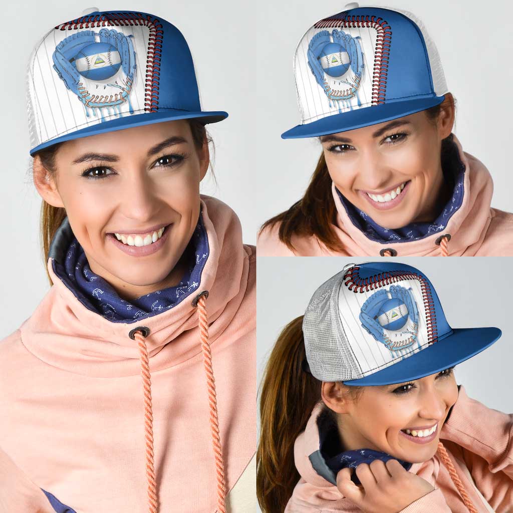 Dripping Baseball Nicaragua Mesh Trucker Cap
