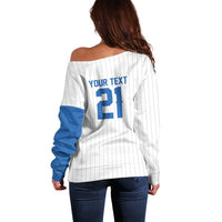 Custom Dripping Baseball Nicaragua Off Shoulder Sweater