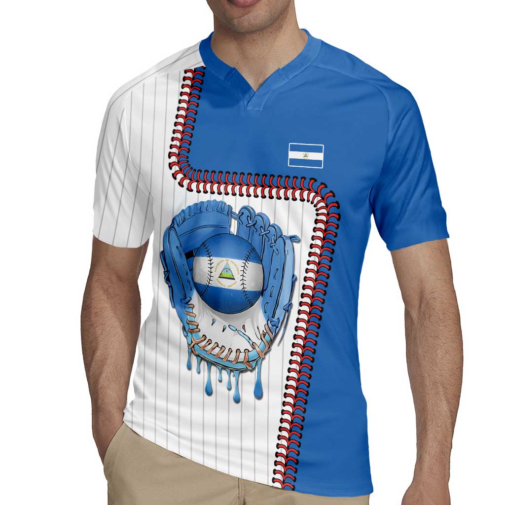 Custom Dripping Baseball Nicaragua Rugby Jersey