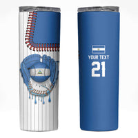 Custom Dripping Baseball Nicaragua Skinny Tumbler