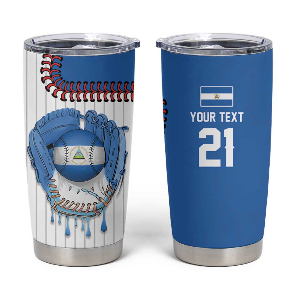 Custom Dripping Baseball Nicaragua Tumbler Cup