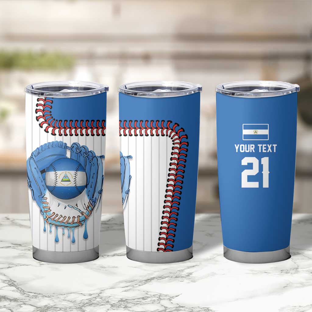 Custom Dripping Baseball Nicaragua Tumbler Cup