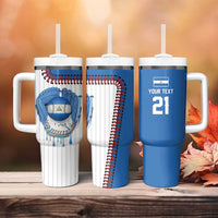 Custom Dripping Baseball Nicaragua Tumbler With Handle