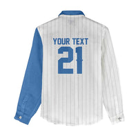 Custom Dripping Baseball Nicaragua Women Casual Shirt