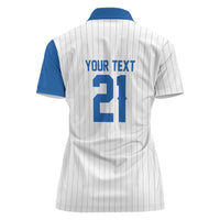 Custom Dripping Baseball Nicaragua Women Polo Shirt