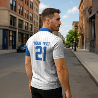 Custom Dripping Baseball Nicaragua Zipper Polo Shirt