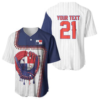Custom Dripping Baseball Panama Baseball Jersey
