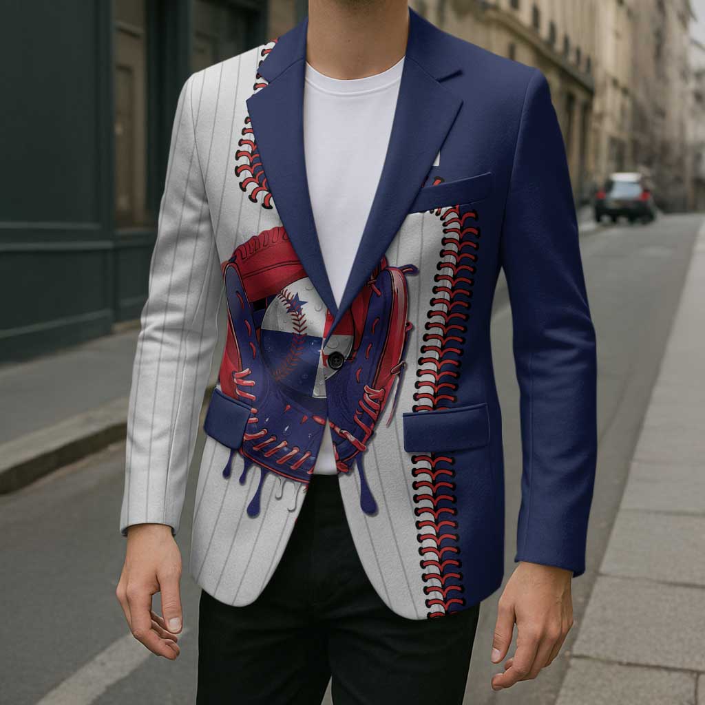 Custom Dripping Baseball Panama Blazer