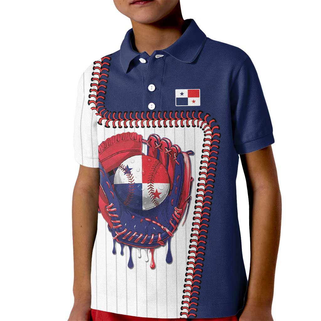 Custom Dripping Baseball Panama Kid Polo Shirt