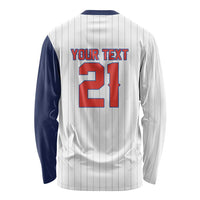 Custom Dripping Baseball Panama Long Sleeve Shirt
