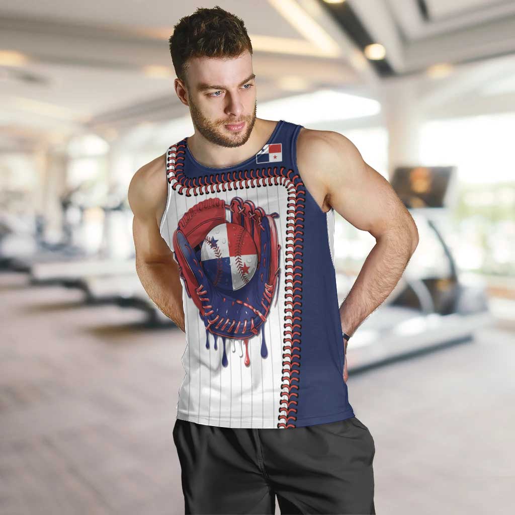 Custom Dripping Baseball Panama Men Tank Top