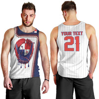 Custom Dripping Baseball Panama Men Tank Top