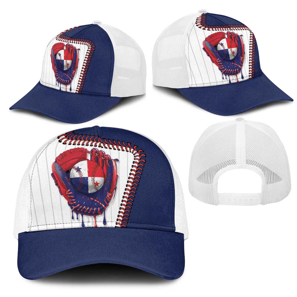 Dripping Baseball Panama Mesh Trucker Cap