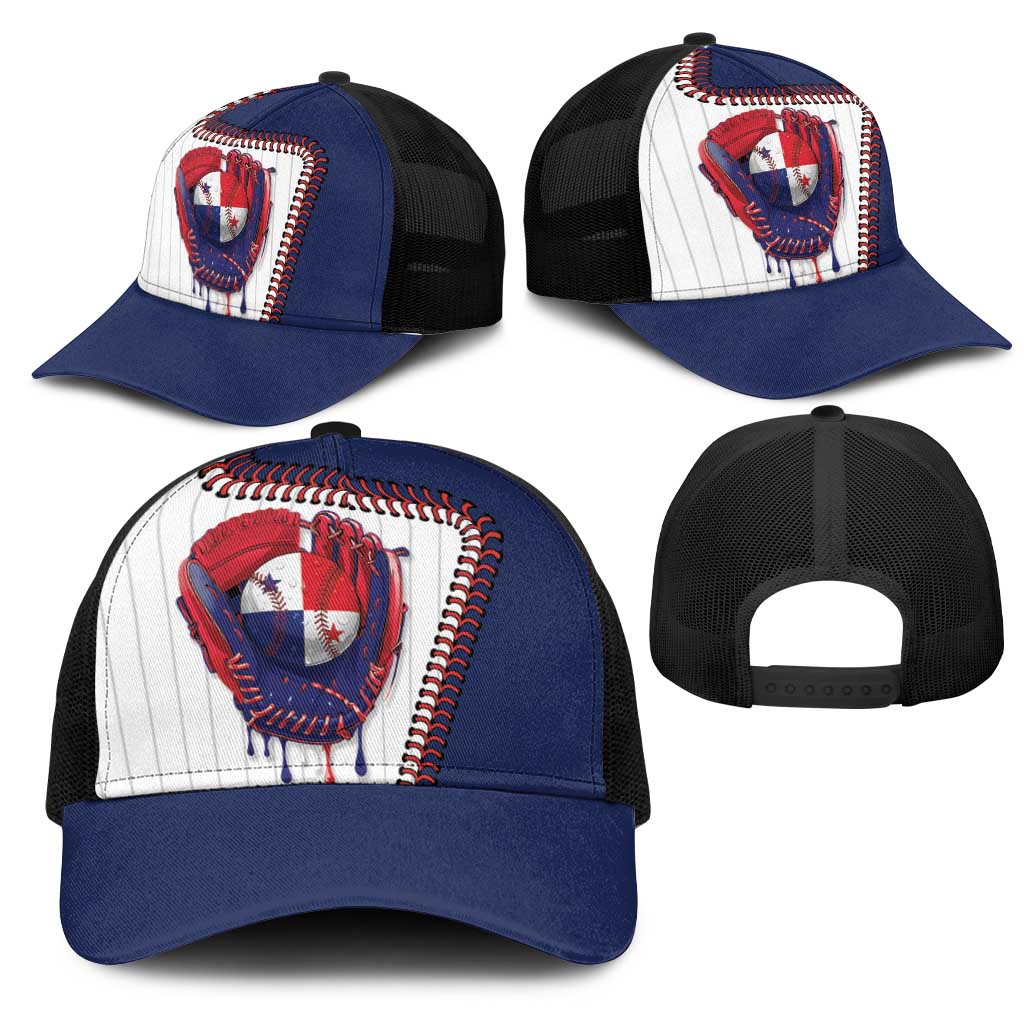 Dripping Baseball Panama Mesh Trucker Cap