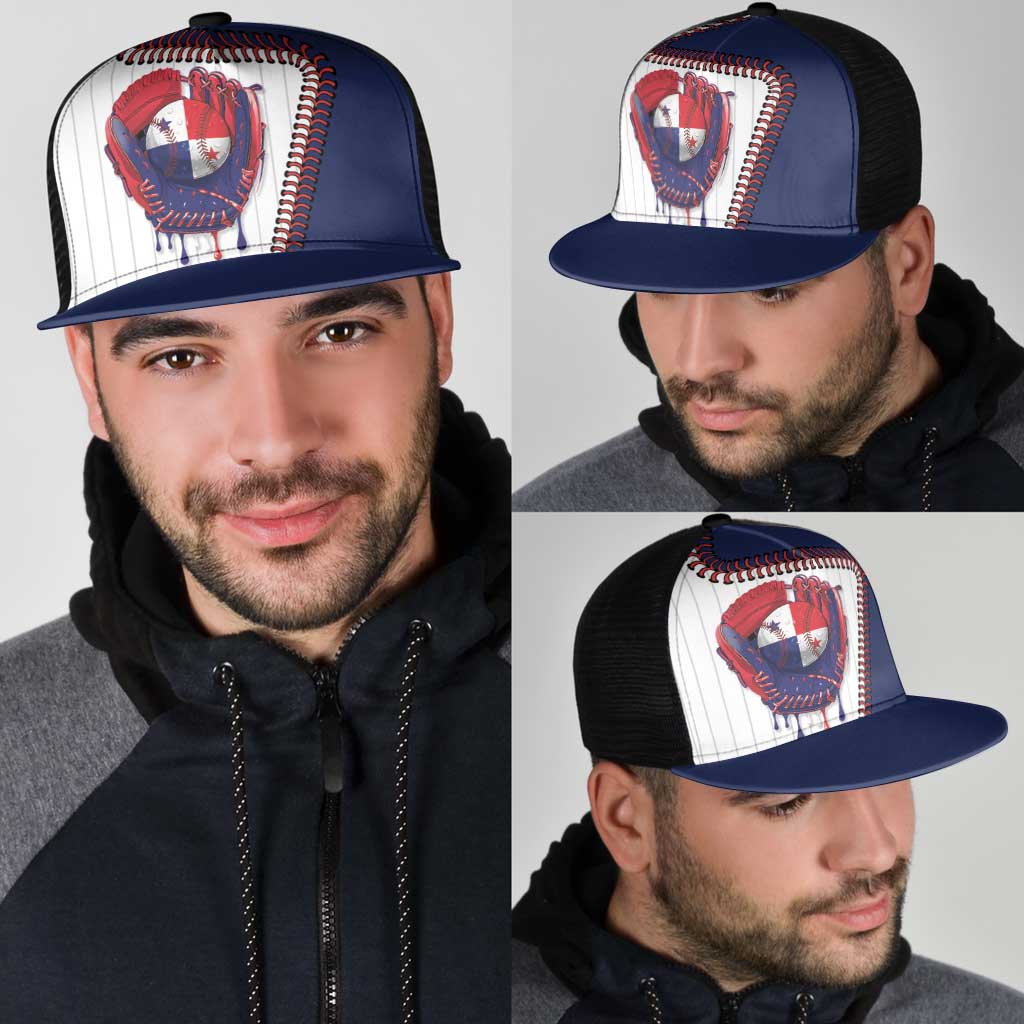Dripping Baseball Panama Mesh Trucker Cap