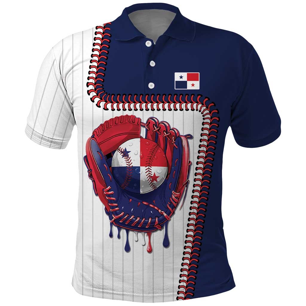 Custom Dripping Baseball Panama Polo Shirt