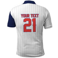 Custom Dripping Baseball Panama Polo Shirt