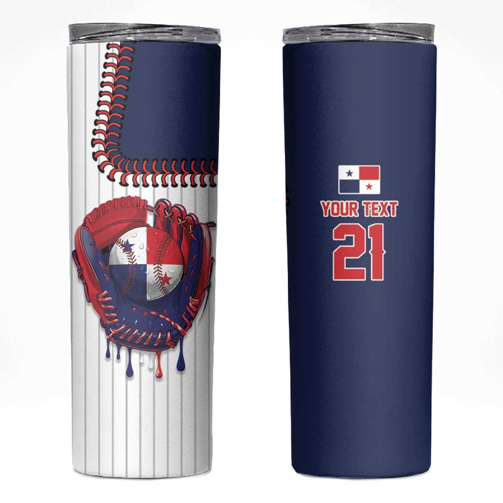 Custom Dripping Baseball Panama Skinny Tumbler