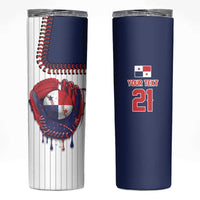 Custom Dripping Baseball Panama Skinny Tumbler