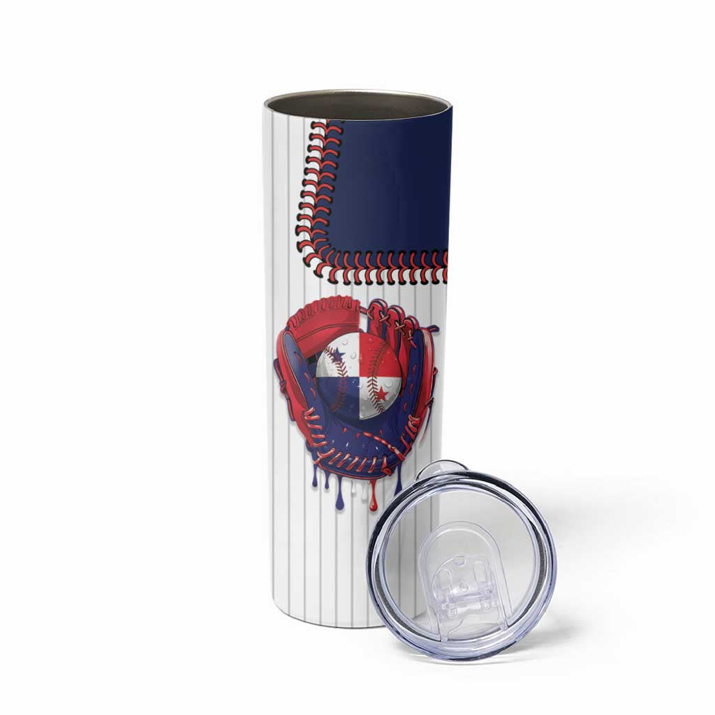 Custom Dripping Baseball Panama Skinny Tumbler
