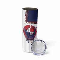 Custom Dripping Baseball Panama Skinny Tumbler