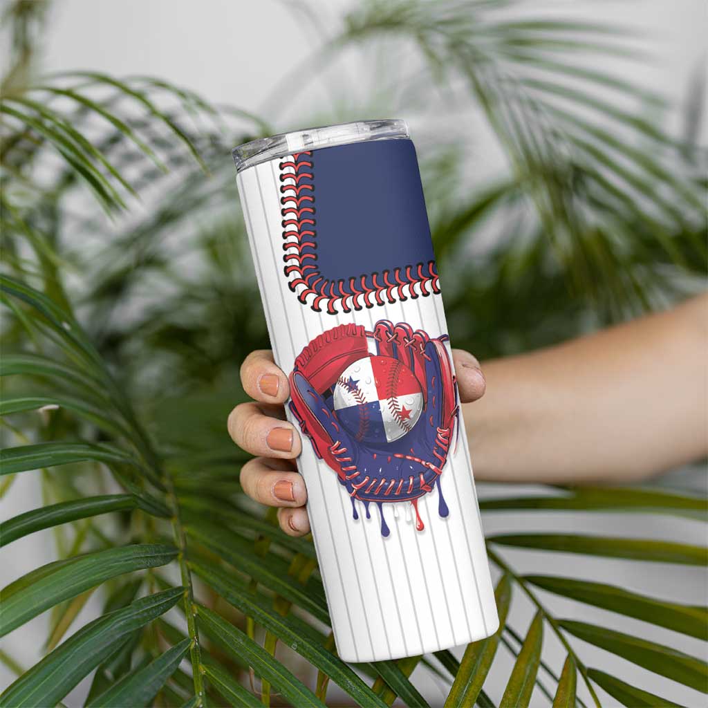Custom Dripping Baseball Panama Skinny Tumbler