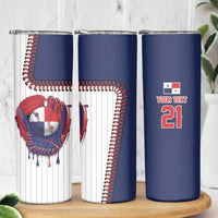 Custom Dripping Baseball Panama Skinny Tumbler